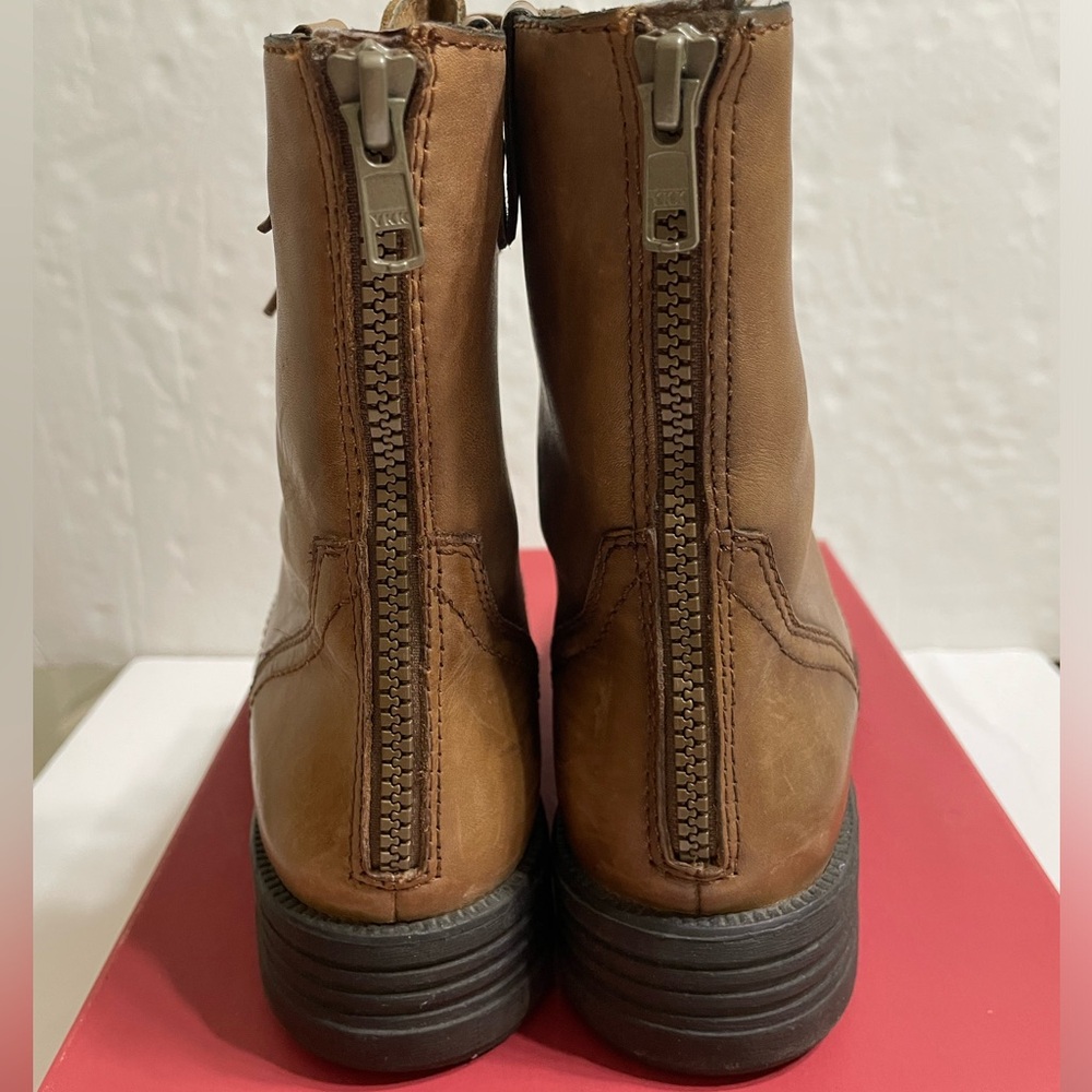 ROCKPORT Cobb Hill Bethany Womens Brown Boots Lace Up/Back Zip Lined Sz 6.5 - Picture 6 of 16